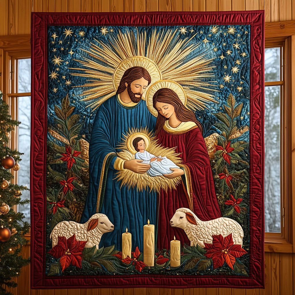 Starry Grace Quilt Blanket King Size Blanket Christian Gifts For Christmas