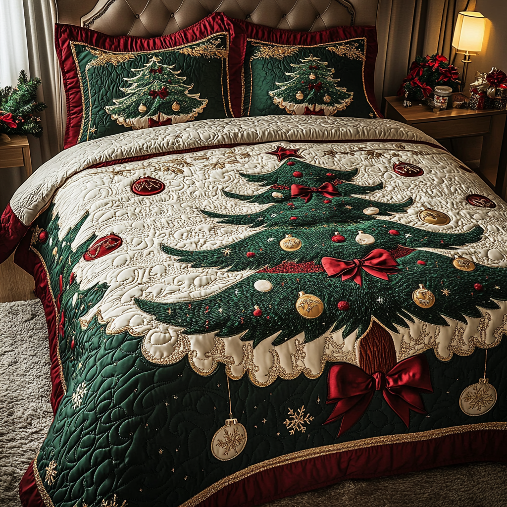 Starry Grove Quilted Bedding Set Holiday Duvet Covers Best Christmas Gifts For Wife