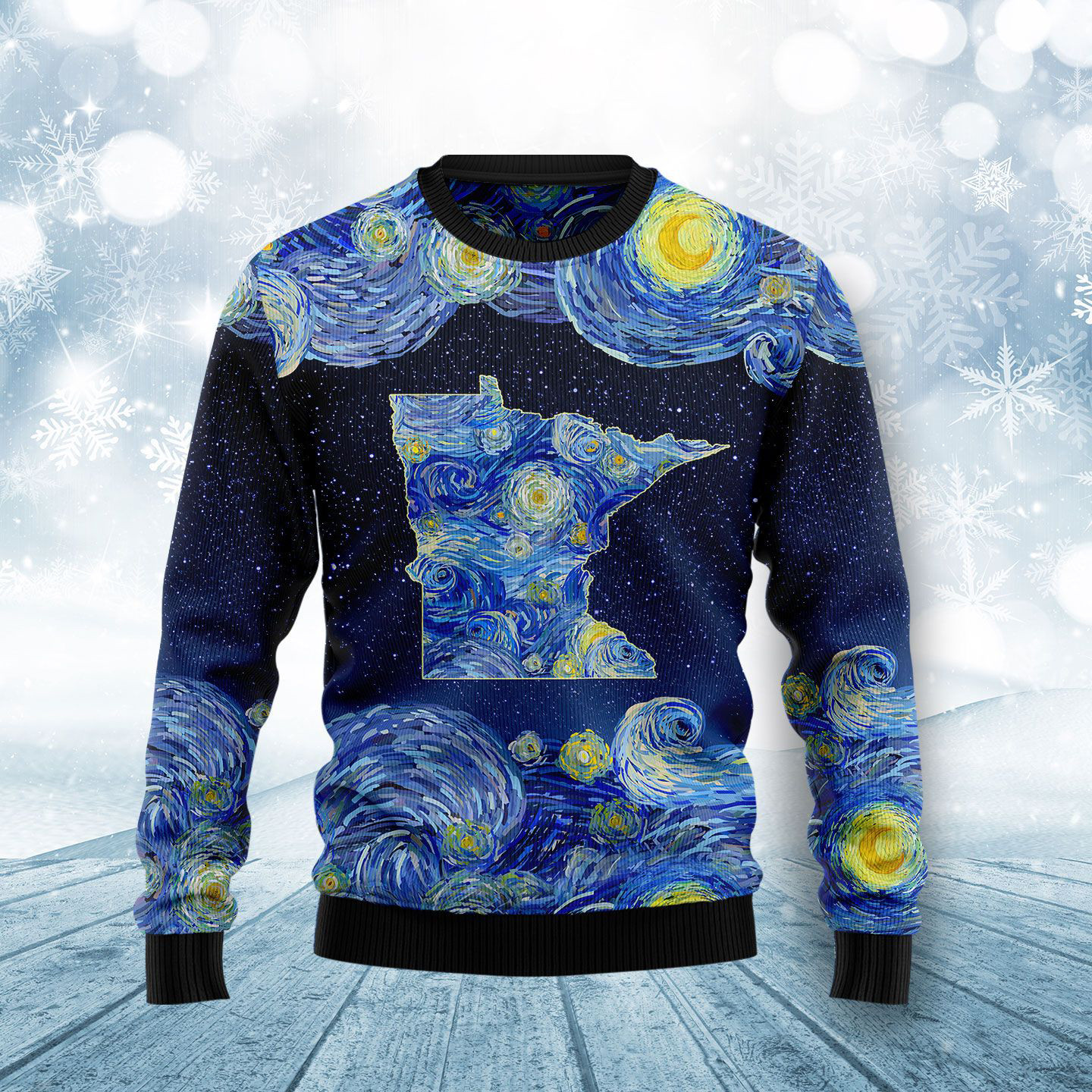 Starry Minnesota Ugly Christmas Sweater Xmas Wear Christmas Gifts For Father