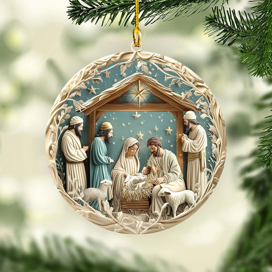 Starry Night Adoration Nativity Christmas Ornament Nativity Scene Ornaments Ideas For Family