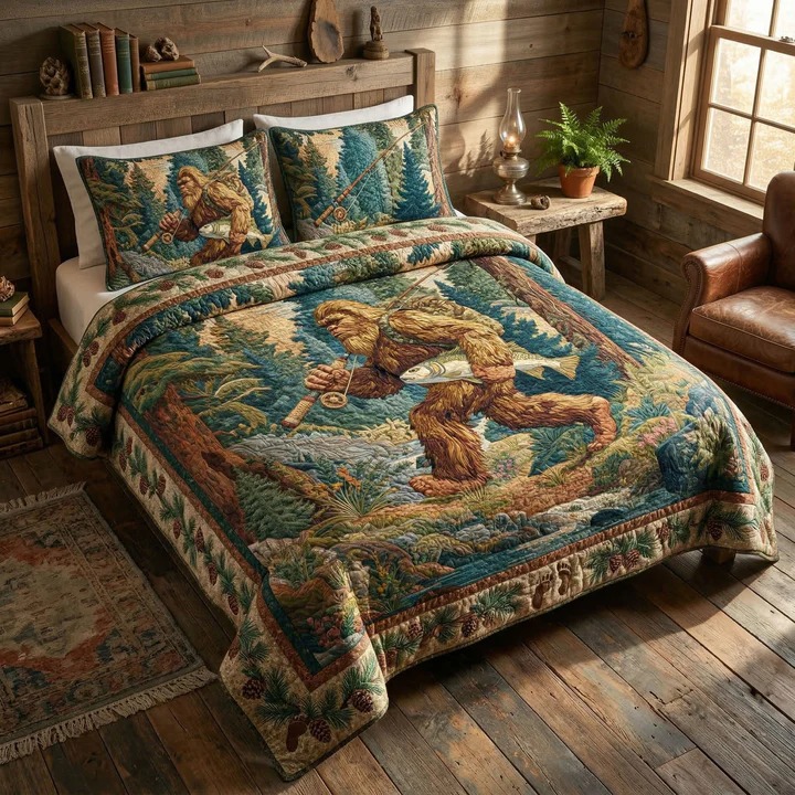 Starry Night Quilted Bedding Set Celestial Bedroom Decor Cozy Gift For Dreamy Home Lovers