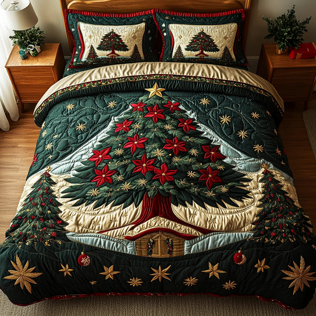 Starry Night Quilted Bedding Set Holiday Duvet Covers Best Christmas Gift Ideas