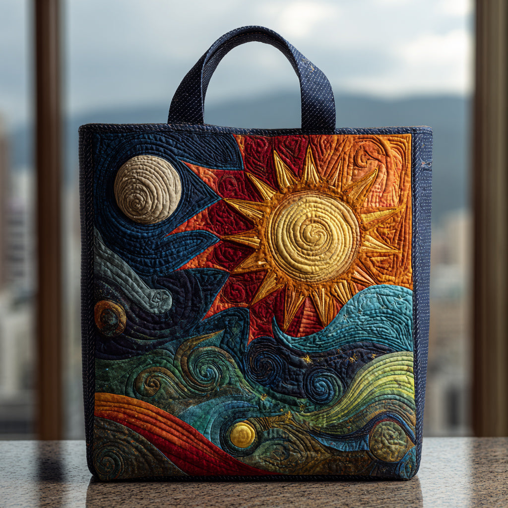 Starry Sun Quilted Tote Bag Best Gifts For A Family For Christmas