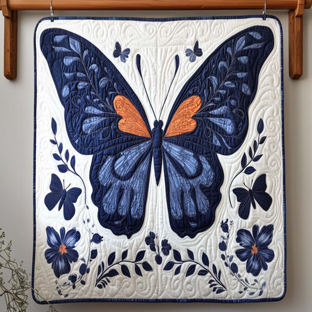 Starry Wings Quilted Blanket Birthday Gifts With Butterflies