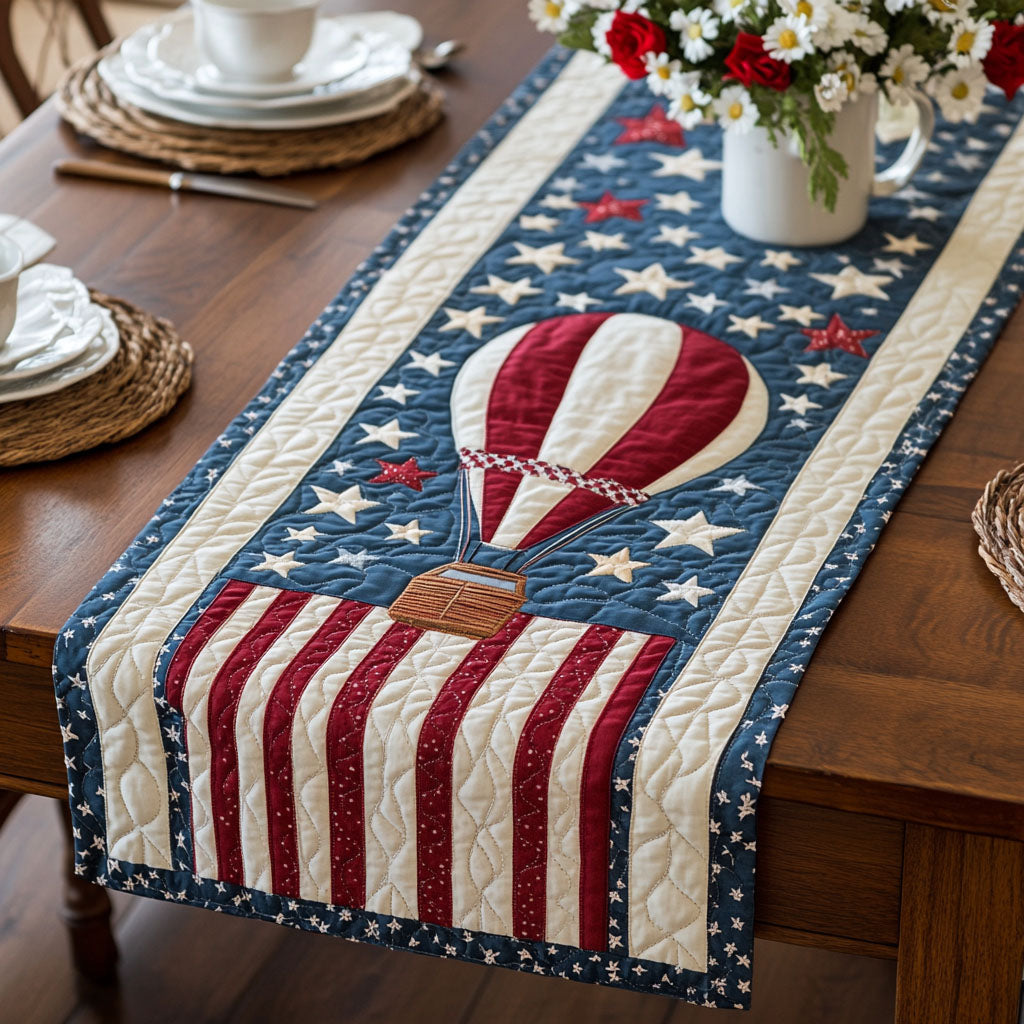 Stars Across the Sky Quilted Table Runner Dining Table Ideas Unique Patriotic Gifts