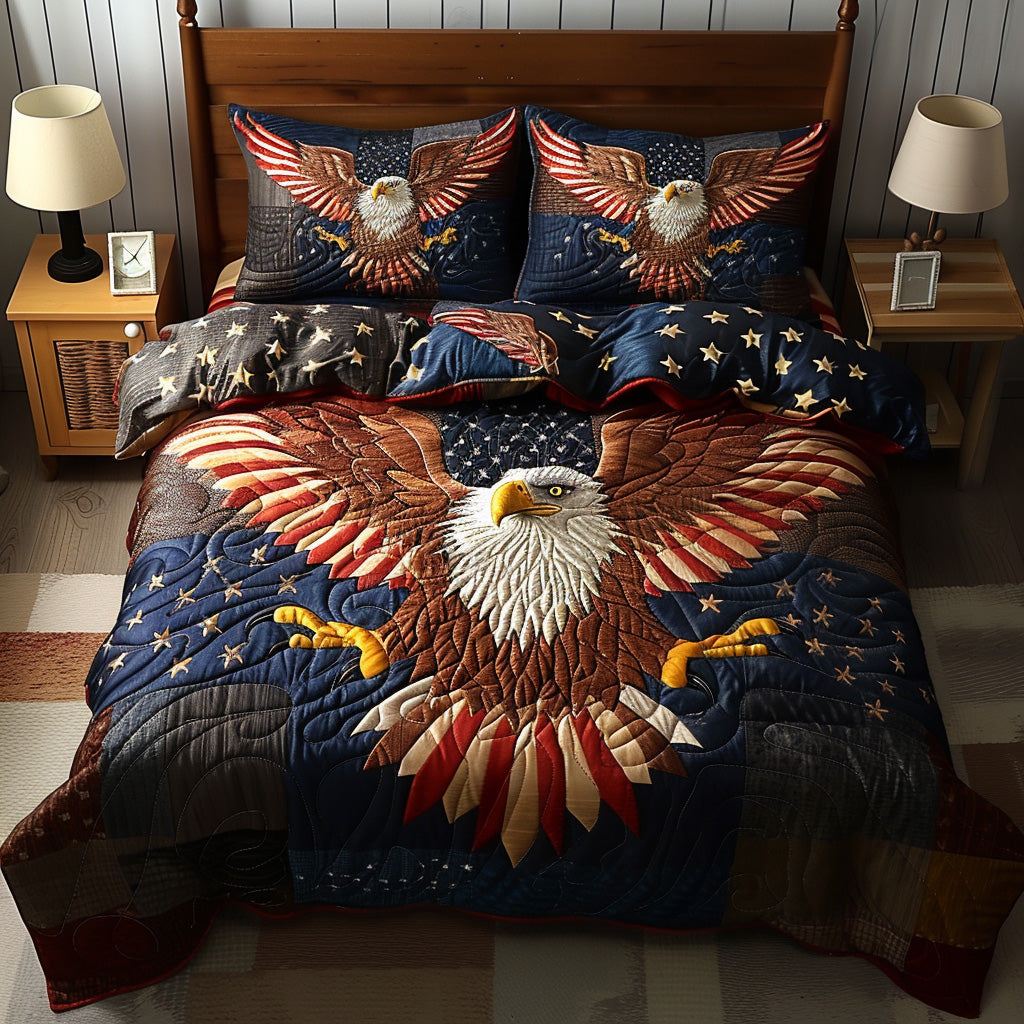 Stars Ascend Quilted Bedding Set Stylish Bedding Merch Gift for Home Lovers