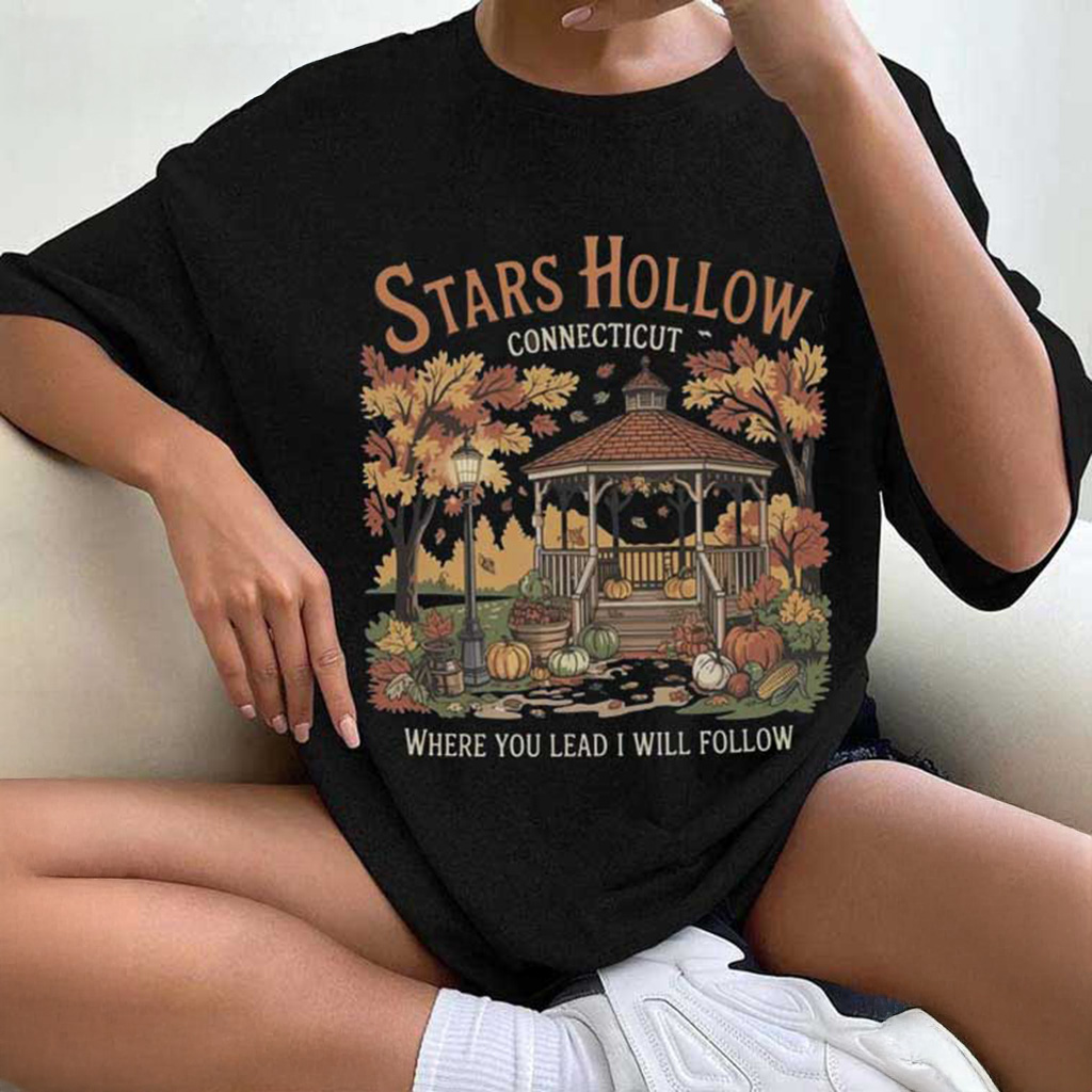 Stars Hollow Where You Lead I Will Follow Autumn Festival T-Shirt Best Gifts For Her Stars Hollow Where You Lead I Will Follow Autumn Festival T-Shirt Best Gifts For Her