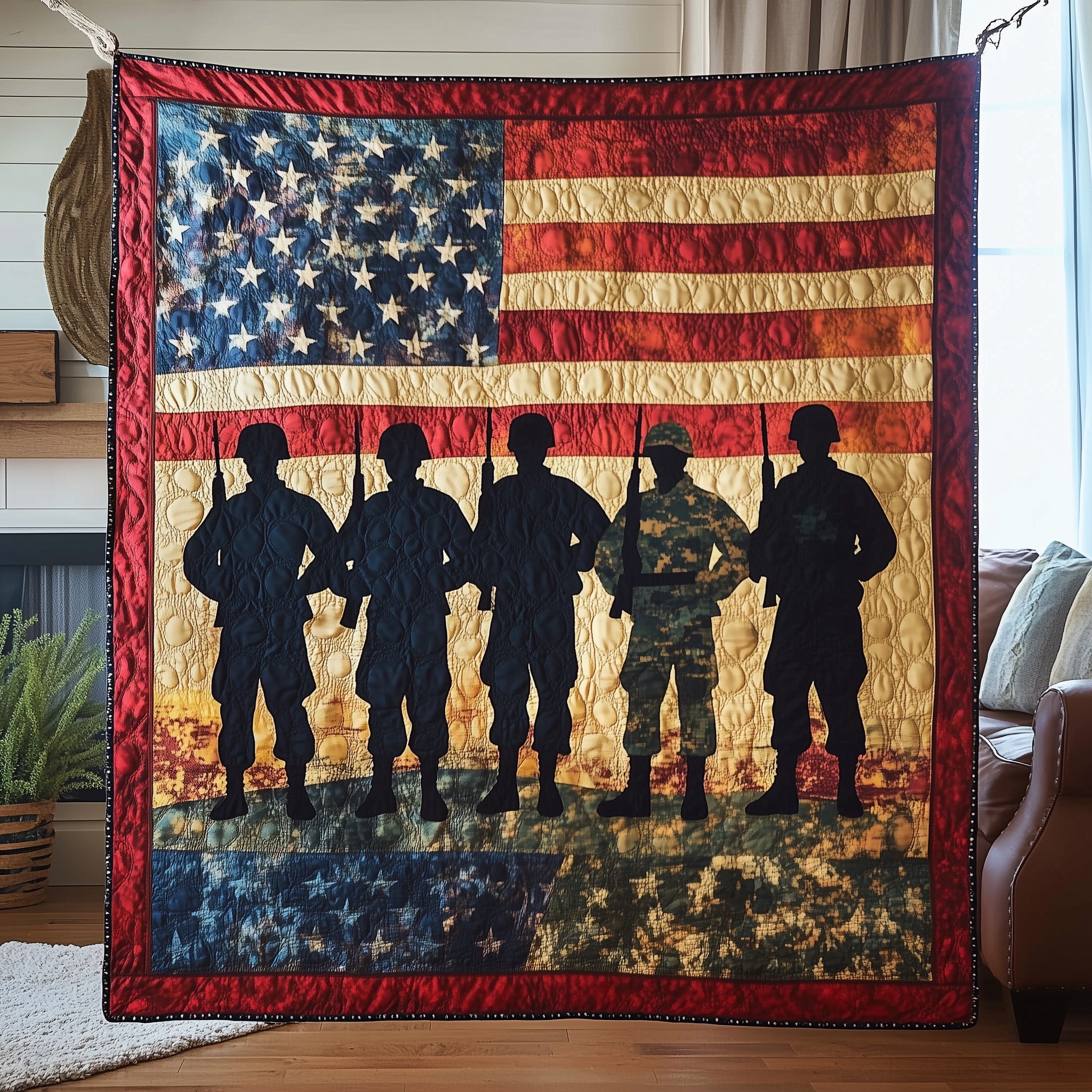 Stars of Honor Quilted Blanket Nice Throw BlanketBirthday Present Ideas For Her