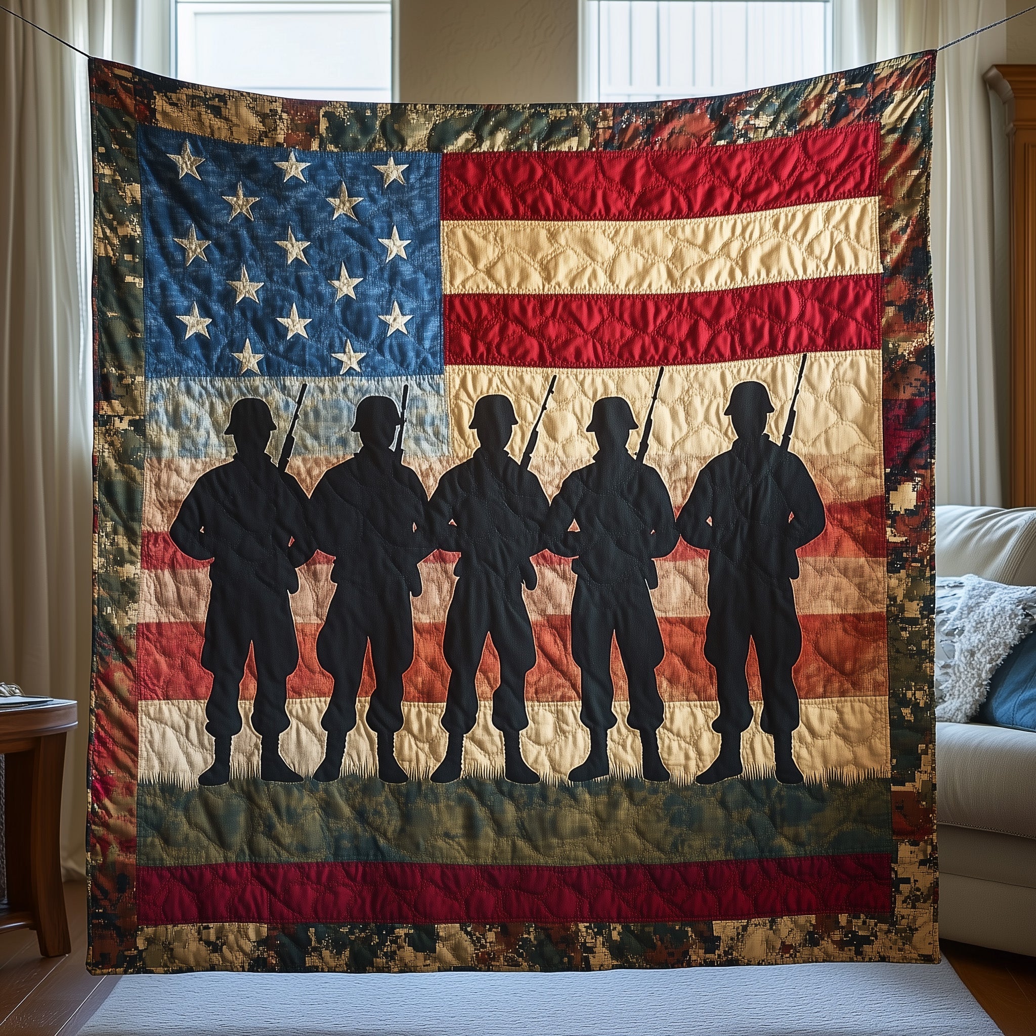 Stars of Honor Quilted Blanket Nice Throw BlanketTop 10 Birthday Gifts For Her