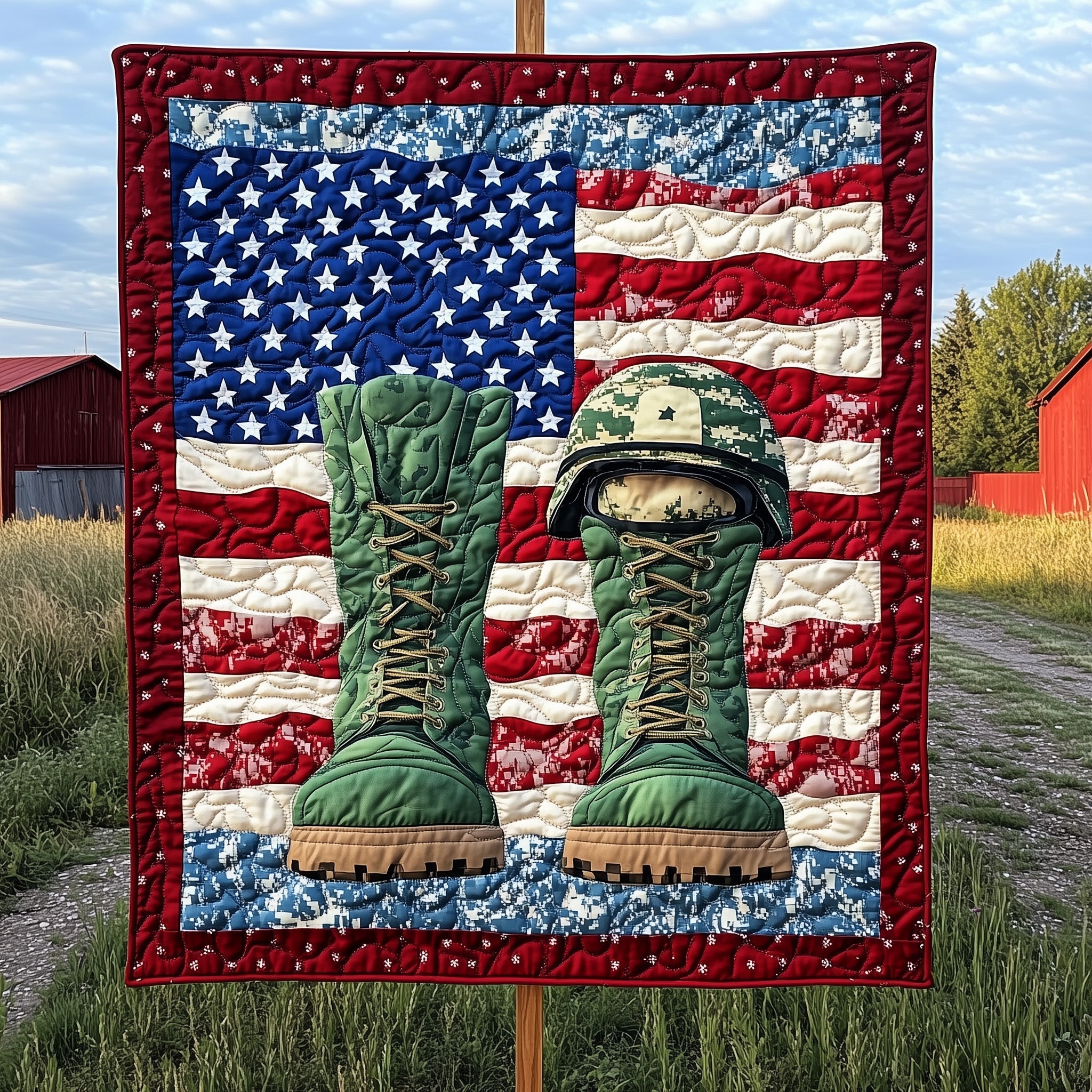 Stars of Honor Quilted Blanket Nice Throw BlanketUnique Birthday Gifts For Her