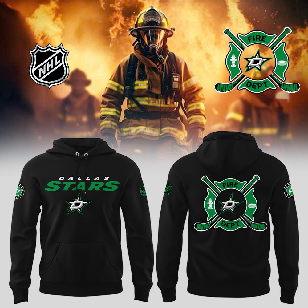 Stars X Firefighter Appreciation Night Hoodie Best Gift For Hockey Fan