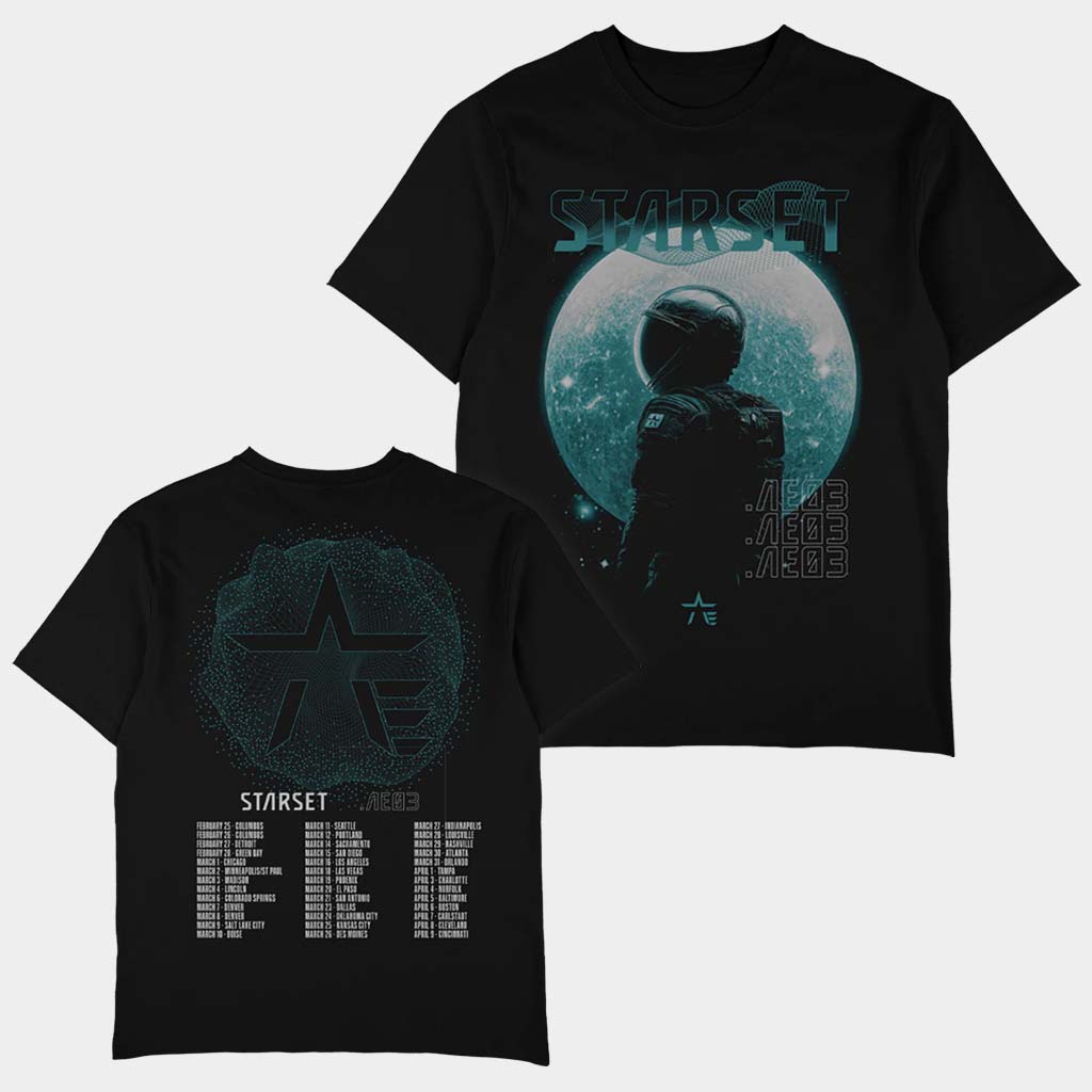 Starset Merch AE03 TOUR T-Shirt Starset Shirt Music Lover Gift Ideas For Him