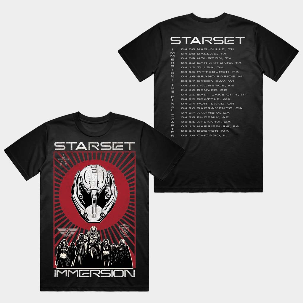 Starset Merch Immersion Red Tour T-Shirt Starset Shirt Cool Gifts For Music Lovers