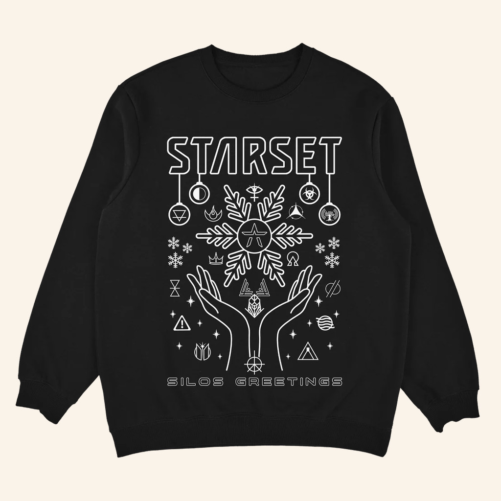 Starsetonline Merch Silos Greetings Holiday Sweatshirt Starset Sweatshirt Gifts For Rock Lovers