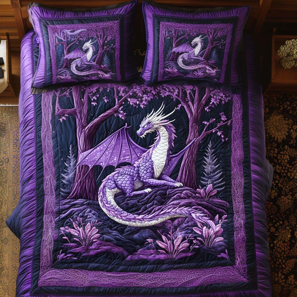 Starwing Majesty Quilted Bedding Set Bedroom Decorations Best Dragon Gifts For Christmas