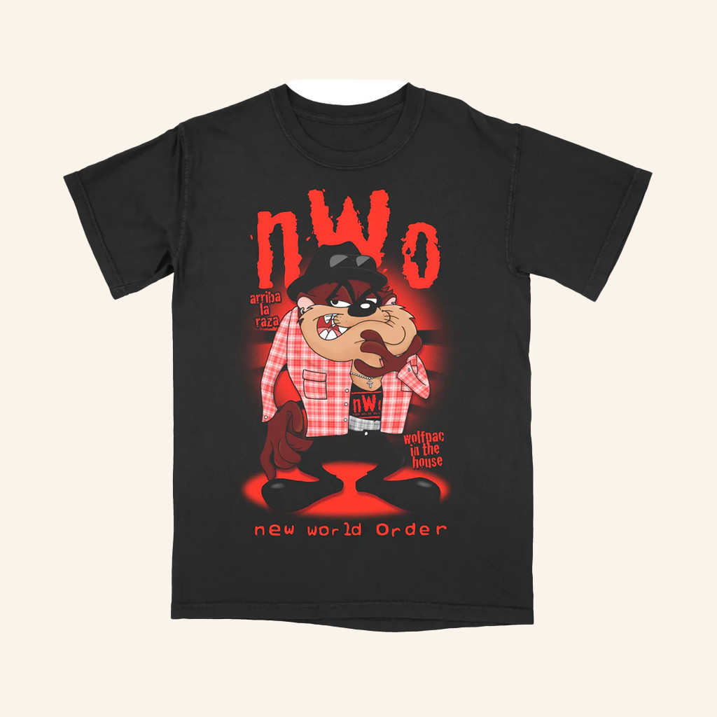 Stashpages Merch Taz Black N Red T-Shirt Gift Ideas For Boyfriend