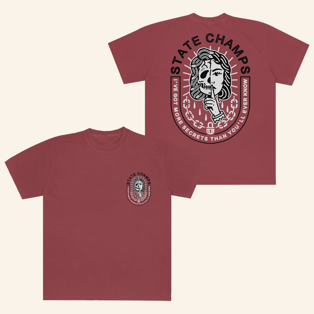 State Champs Merch Secrets Crimson T-Shirt Gift Ideas For Husband State Champs Merch Secrets Crimson T-Shirt Gift Ideas For Husband