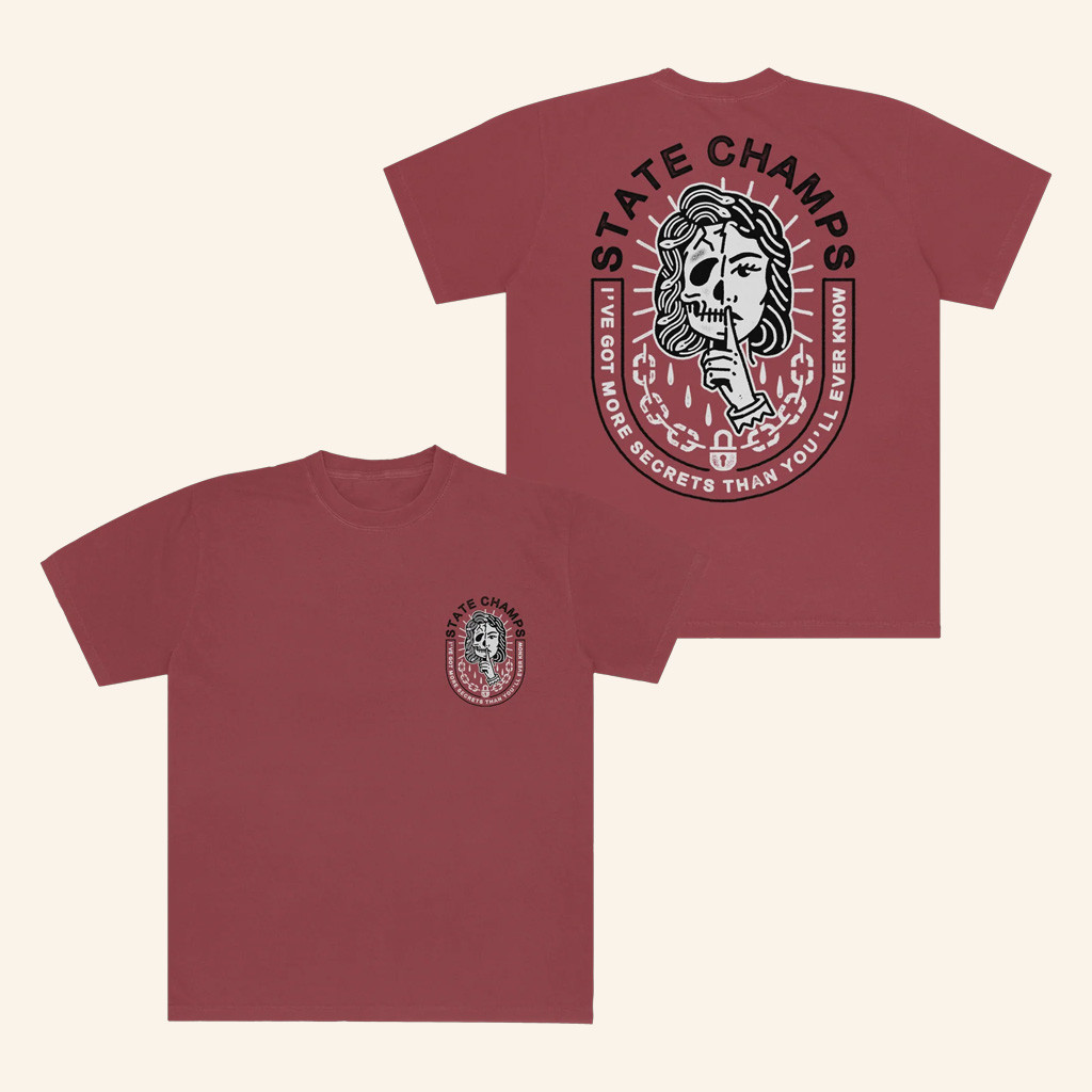 State Champs Merch Secrets Crimson T-Shirt State Champs Shirt Birthday Present For Her State Champs Merch Secrets Crimson T-Shirt State Champs Shirt Birthday Present For Her