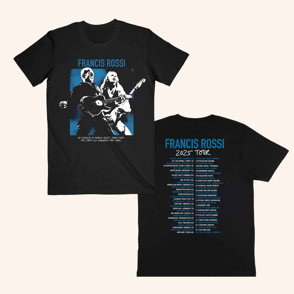 Status Quo Merch Francis Rossi 2025 Tour T-Shirt Music Gift Ideas For Guys Status Quo Merch Francis Rossi 2025 Tour T-Shirt Music Gift Ideas For Guys