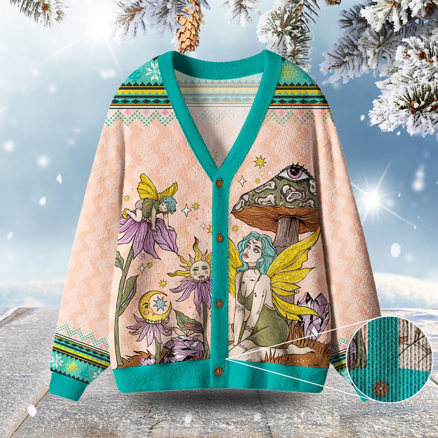 Stay Curious Ugly Cardigan Sweaters Xmas Party Clothes Daughter Present Ideas