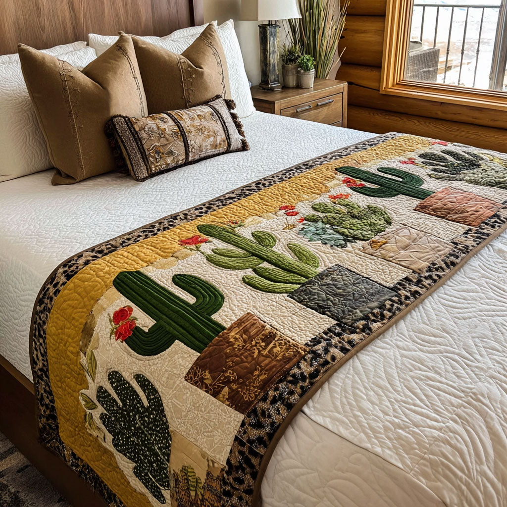 Stay Sharp Quilted Bed Runner Bedroom Decor Ideas Cactus Related Gifts For Friends