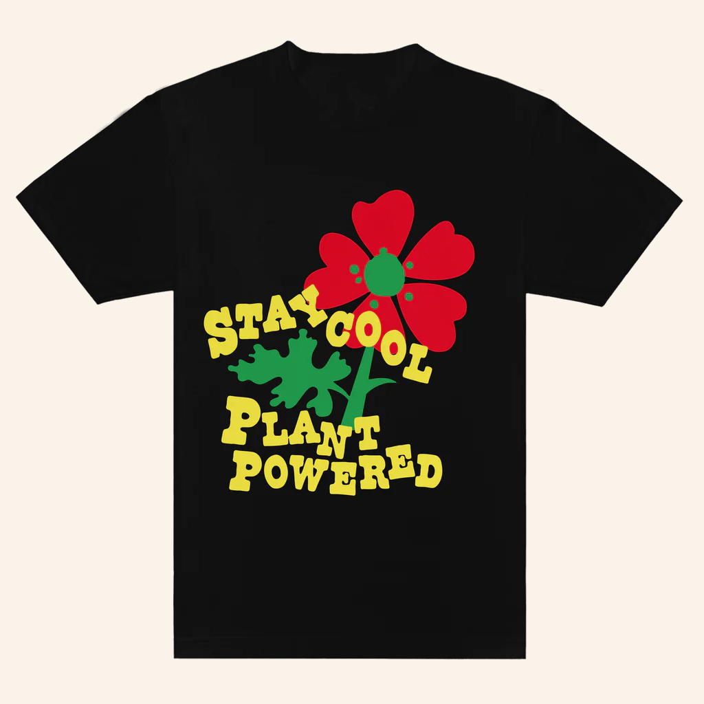 Staycoolnyc Merch Plant Powered Black T-Shirt Birthday Ideas For Him Staycoolnyc Merch Plant Powered Black T-Shirt Birthday Ideas For Him