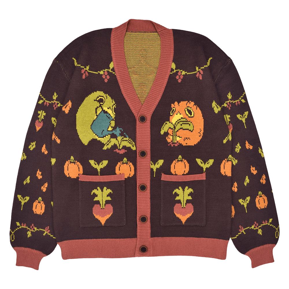 Steady Hands Merch Farming Frog Cardigan Gifts For Sister