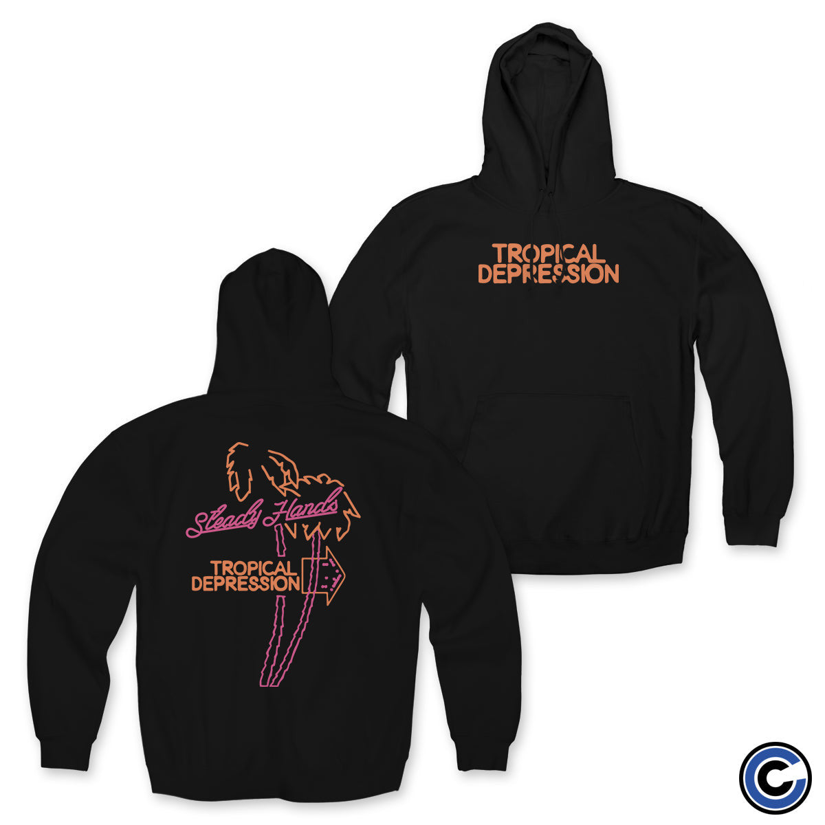 Steady Hands Merch Tropical Depression Hoodie Steady Hands Hoodie Steady Hands Merch Tropical Depression Hoodie Steady Hands Hoodie
