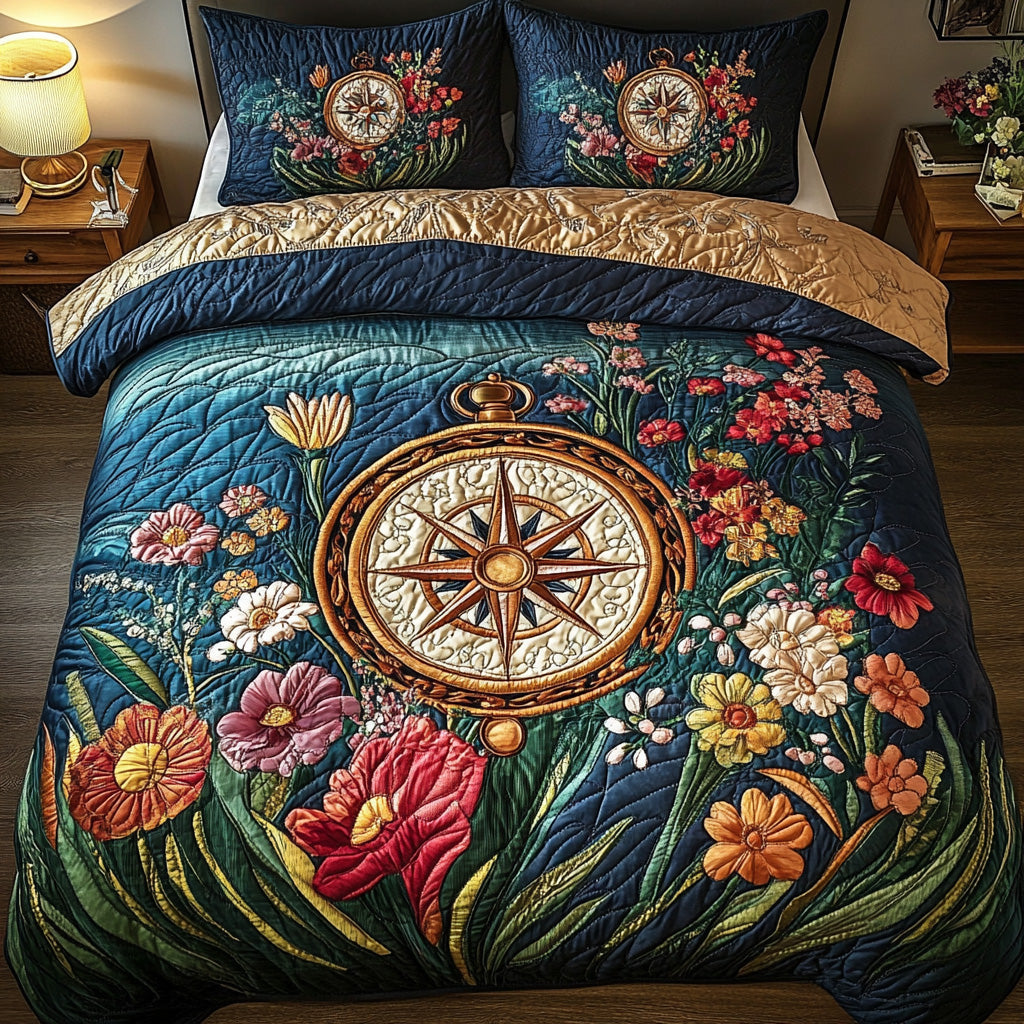 Steady North Quilted Bedding Set Bed Decor Presents For Outdoor Lovers