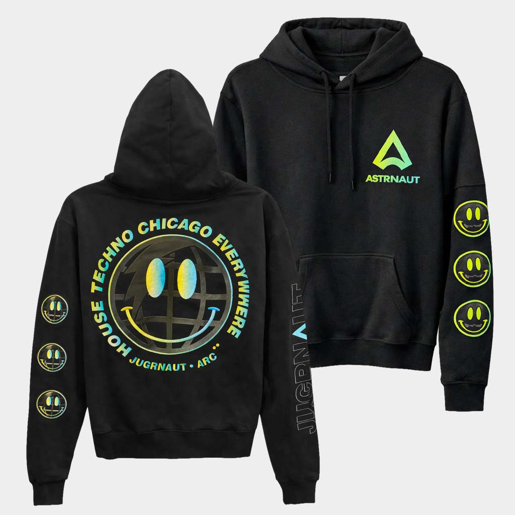 Steal Deal Merch Arc Music Festival Astronaut Hoodie Black Birthday Ideas For Him