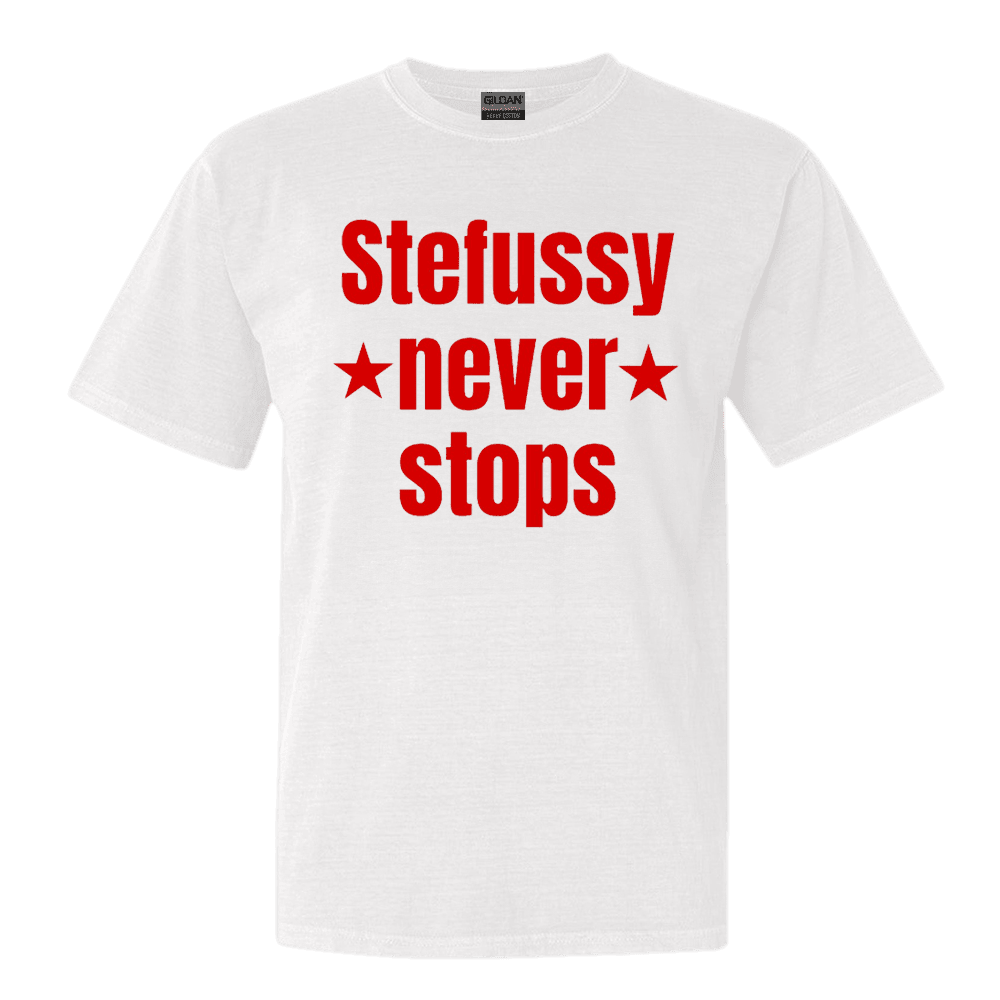 Stefussy Merch Stefussy Never Stops T-Shirt Gifts For Fans Gift Idea for Boyfriend