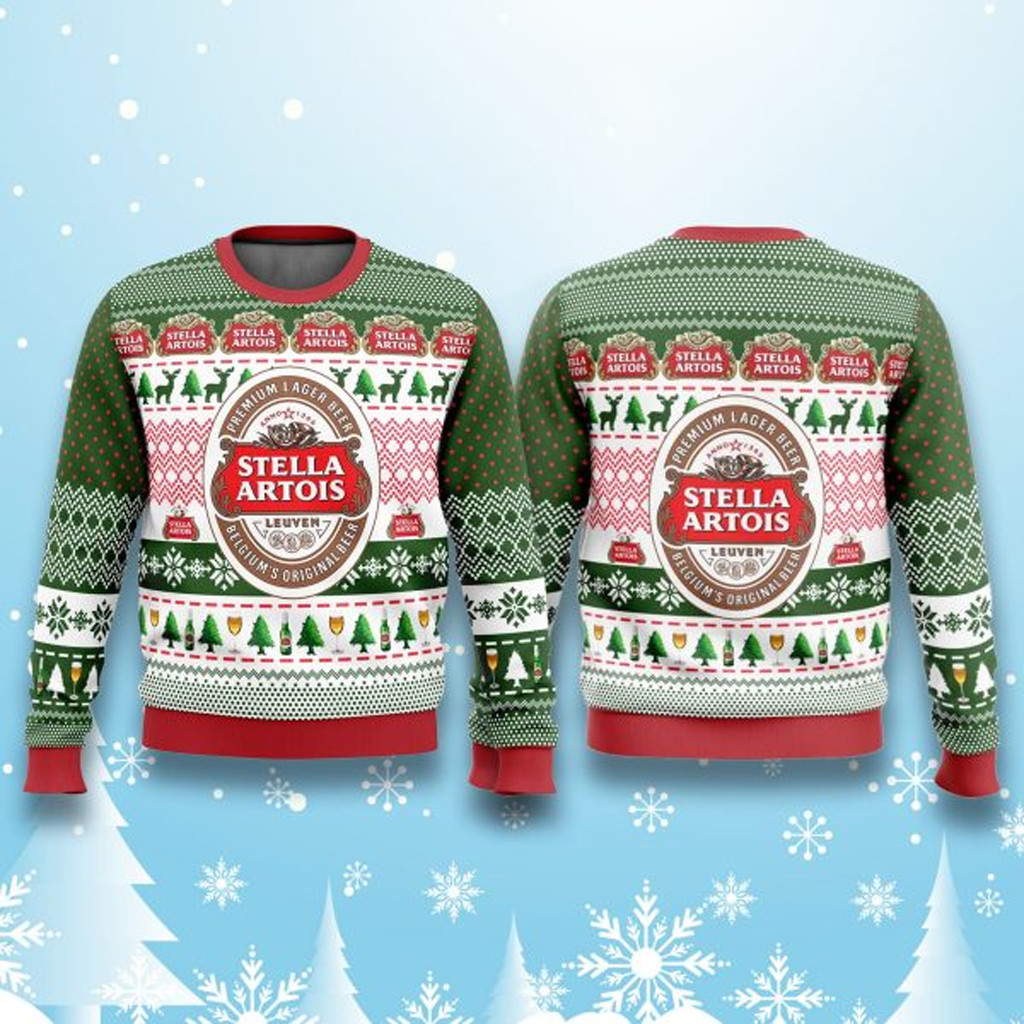 Stella Artois Beer Christmas Ugly Sweater Cool Christmas Gifts For Guys