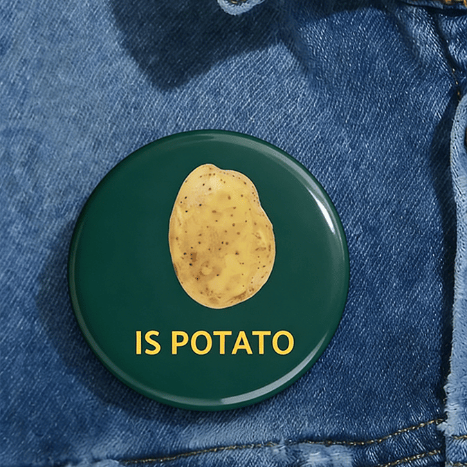 Stephen Colbert Final Show Is Potato Button Late Night Tv History Pin Present For Huge Fans
