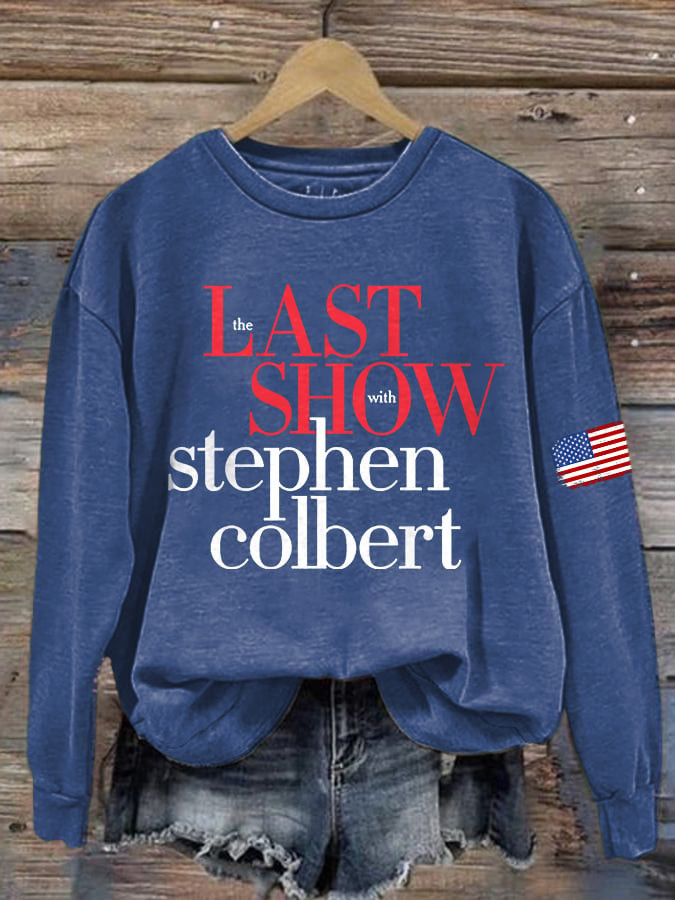Stephen Colbert Last Show Sweatshirt Late Night Fan Apparel Colbert Merch Gift For Fans