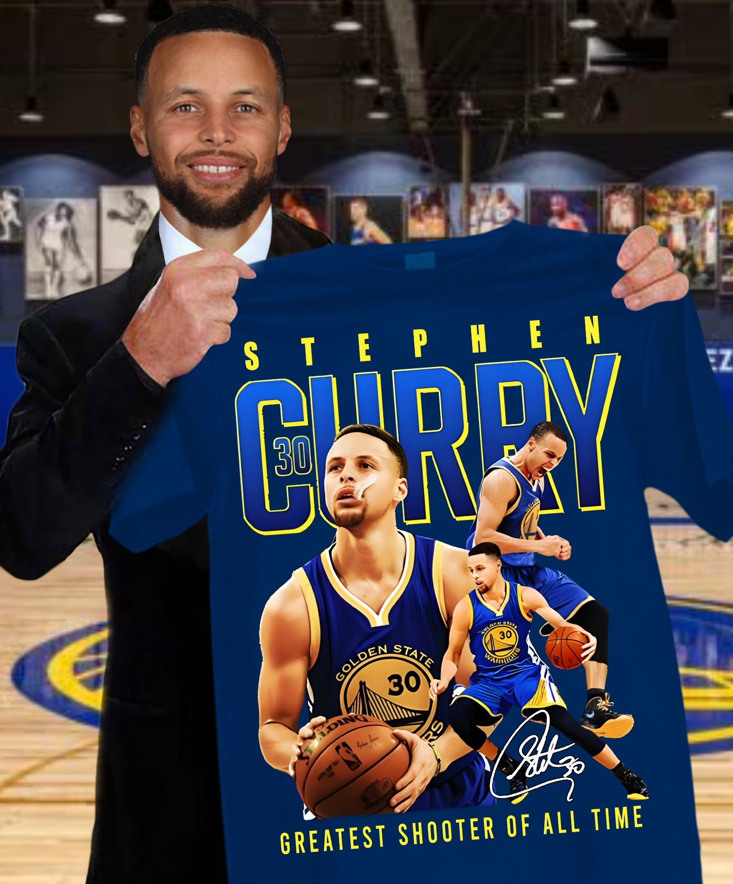 Stephen Curry 30 T-Shirt Greatest Shooter Of All Time Basketball Fan Merchandise Gifts