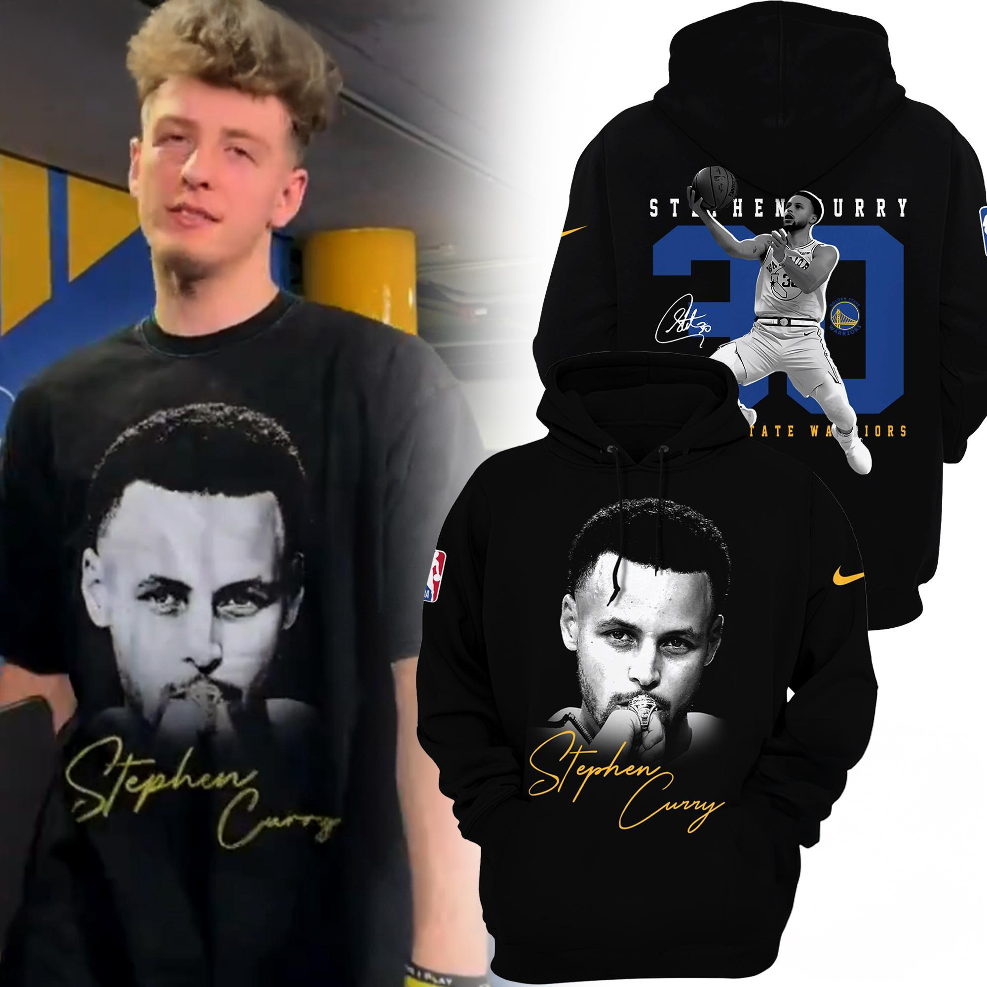 Stephen Curry Golden State Warriors Basketball Graphics Signature Hoodie Fans Gift Ideas