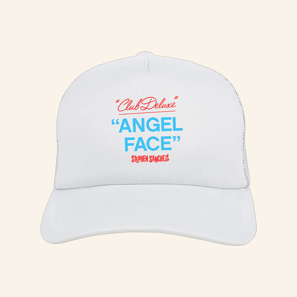 Stephen Sanchez Merch Club Deluxe Angel Face Trucker Hat Gifts For Music Fans Stephen Sanchez Merch Club Deluxe Angel Face Trucker Hat Gifts For Music Fans