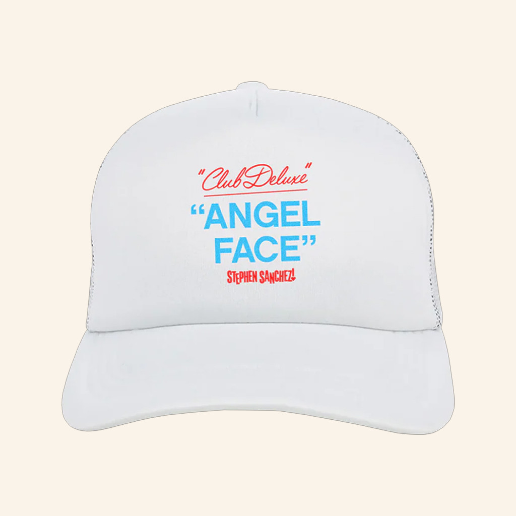 Stephen Sanchez Merch Club Deluxe Angel Face Trucker Hat Gifts For Music Lovers Stephen Sanchez Merch Club Deluxe Angel Face Trucker Hat Gifts For Music Lovers