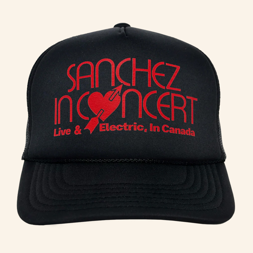 Stephen Sanchez Merch Sanchez In Concert Live And Electric In Canada Trucker Hat Gifts For Fans