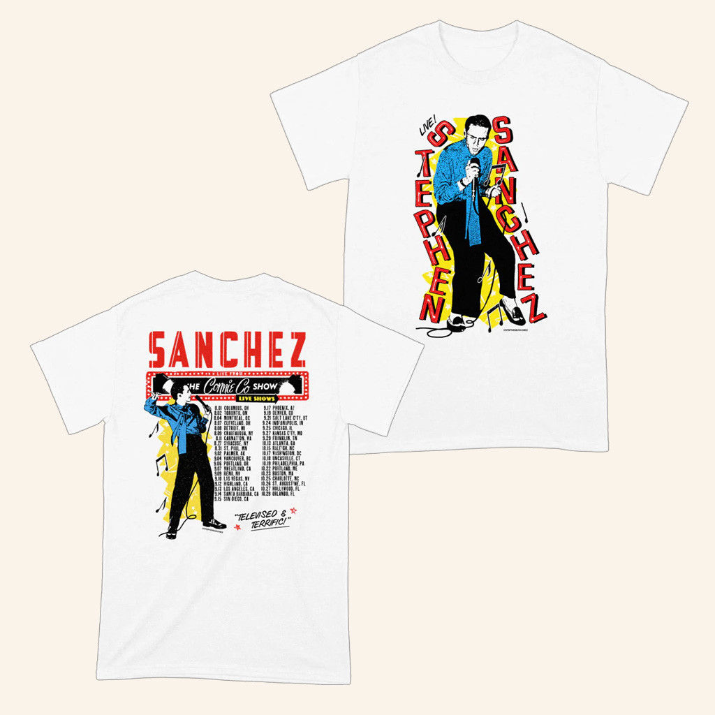 Stephen Sanchez Merch The Connie Co Show T-Shirt Christmas Gifts For Music Lovers Stephen Sanchez Merch The Connie Co Show T-Shirt Christmas Gifts For Music Lovers