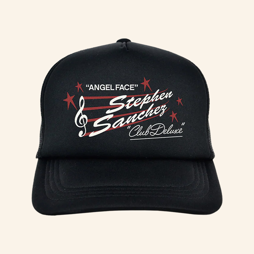 Stephen Sanchez Merch Treble Clef Trucker Hat Birthday Gifts For Music Lovers Stephen Sanchez Merch Treble Clef Trucker Hat Birthday Gifts For Music Lovers