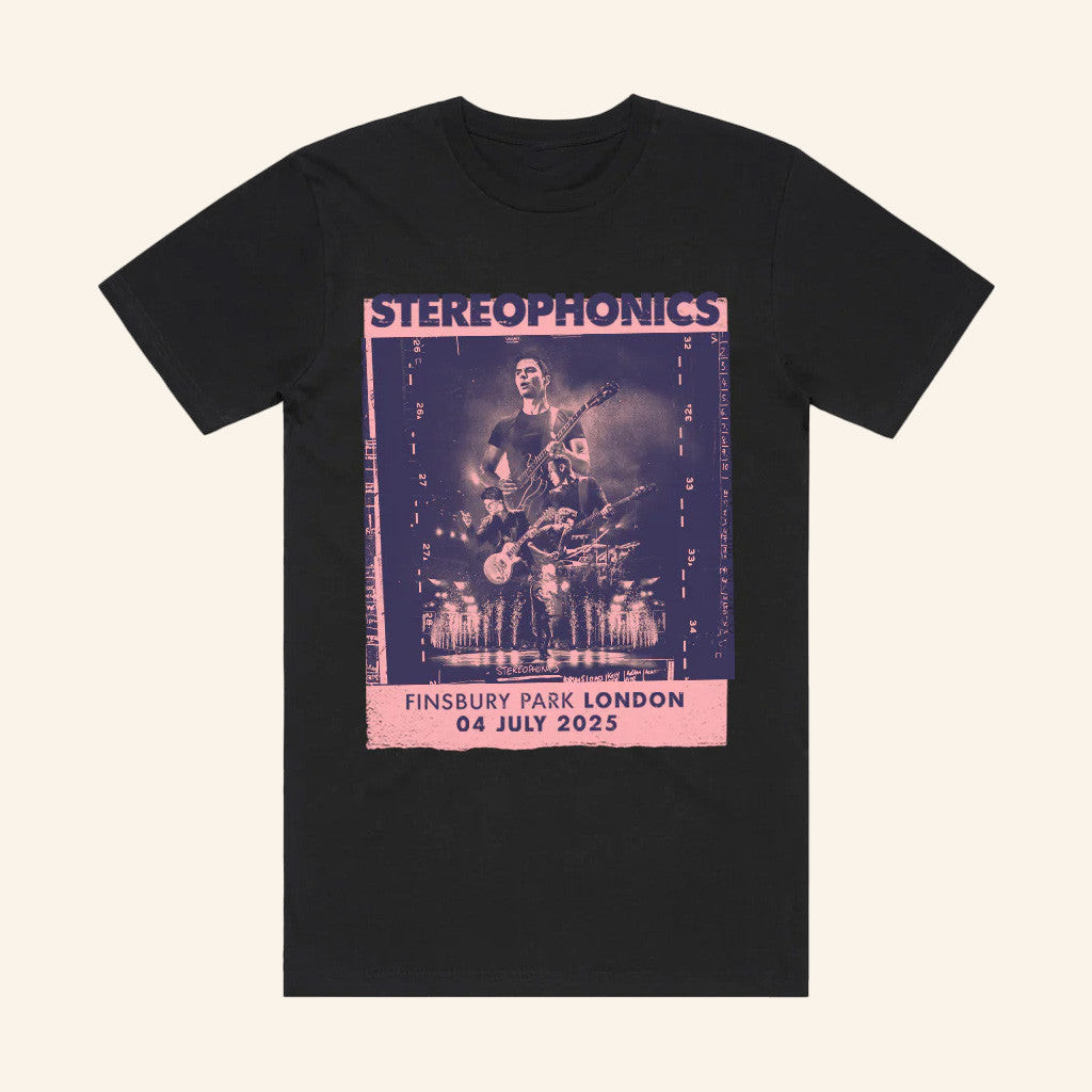 Stereophonics Merch London 2025 Black T-Shirt Friends Gifts Stereophonics Merch London 2025 Black T-Shirt Friends Gifts