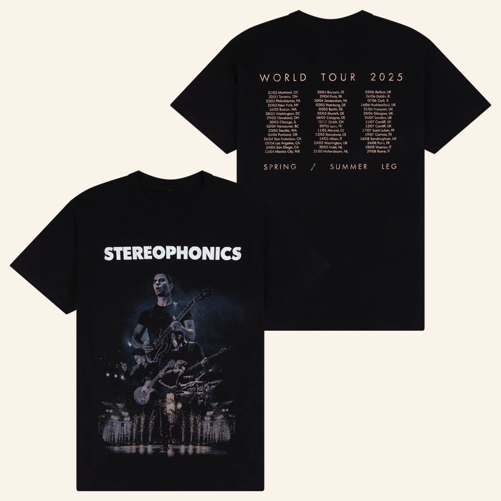 Stereophonics Merch World Tour 2025 T-Shirt Best Gifts For Music Lovers Stereophonics Merch World Tour 2025 T-Shirt Best Gifts For Music Lovers