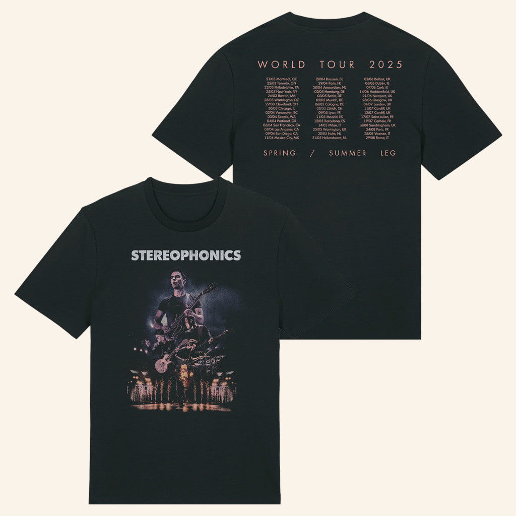 Stereophonics Merch World Tour 2025 T-Shirt Gifts For Rock Band Fans Stereophonics Merch World Tour 2025 T-Shirt Gifts For Rock Band Fans