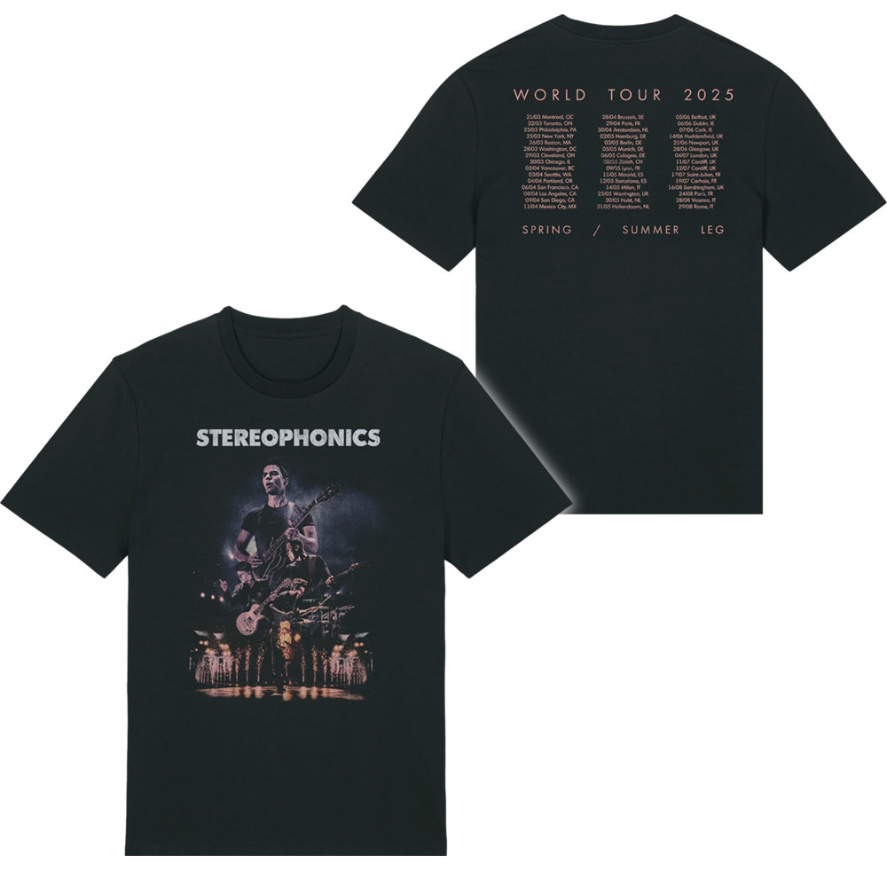 Stereophonics Tour Merch 2025 T-Shirt Concert Stereophonics Merchandise Gifts For Fans
