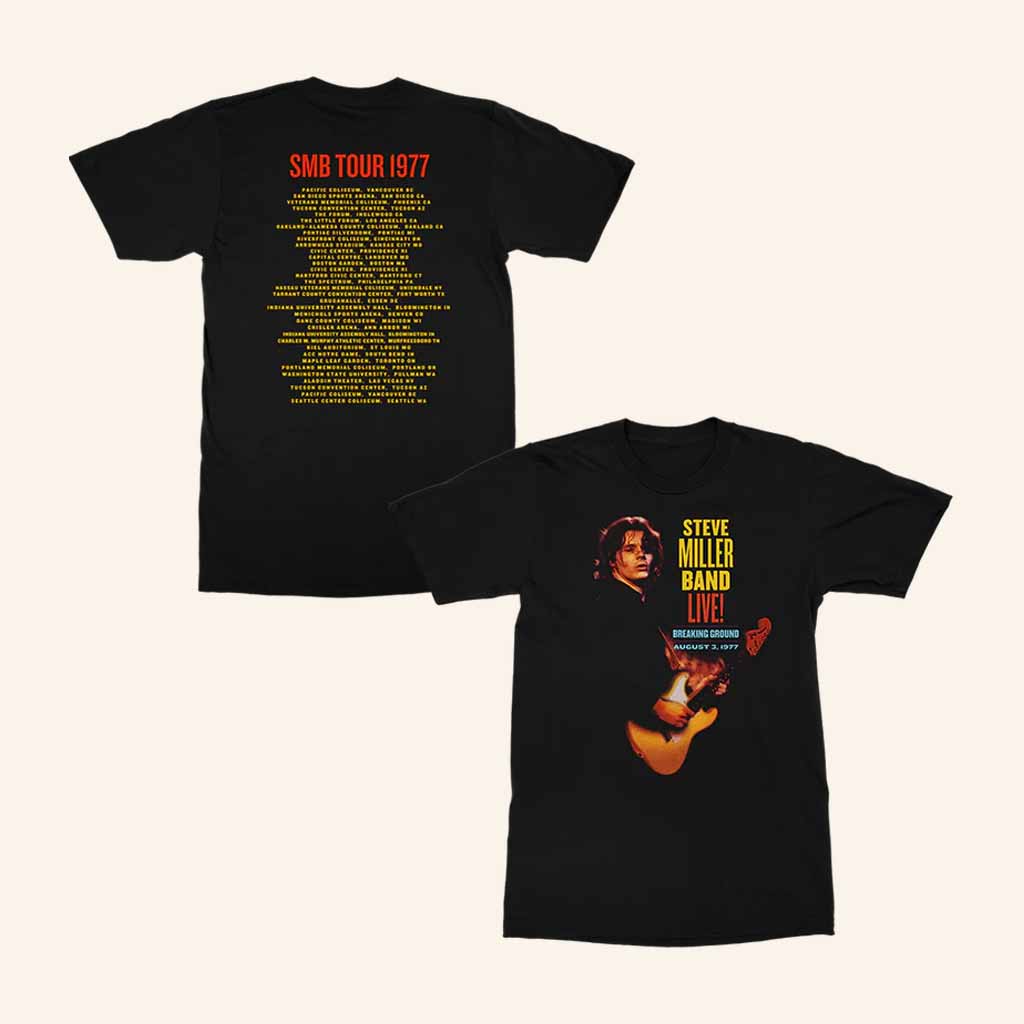 Steve Miller Band Merch Breaking Ground Tour T-Shirt Cool Gifts For Music Lovers Steve Miller Band Merch Breaking Ground Tour T-Shirt Cool Gifts For Music Lovers