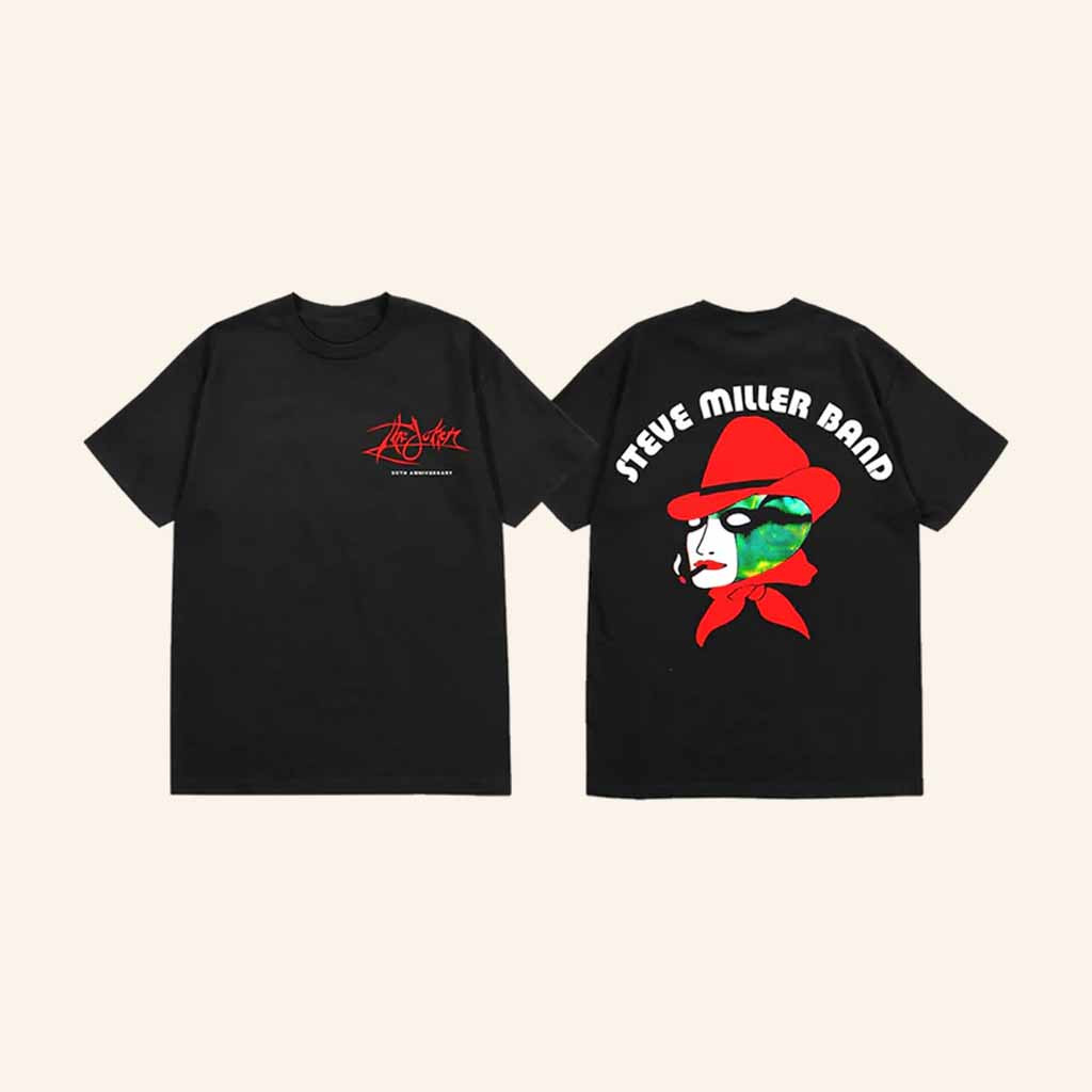 Steve Miller Band Merch Joker 50th Anniversary Red Hat T-Shirt Gifts For Music Lovers Steve Miller Band Merch Joker 50th Anniversary Red Hat T-Shirt Gifts For Music Lovers