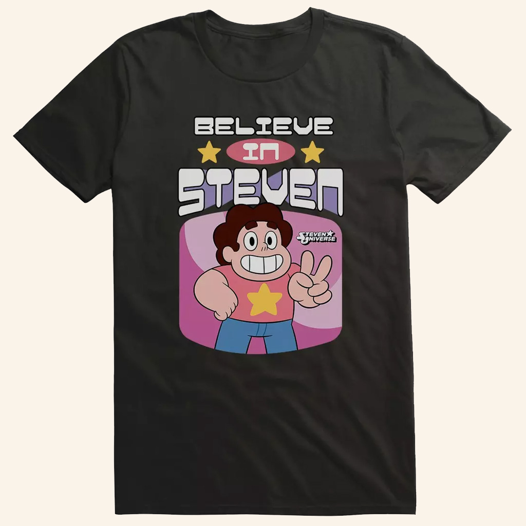 Steven Universe Merch Believe In Steven T-Shirt Unique Gifts For Son