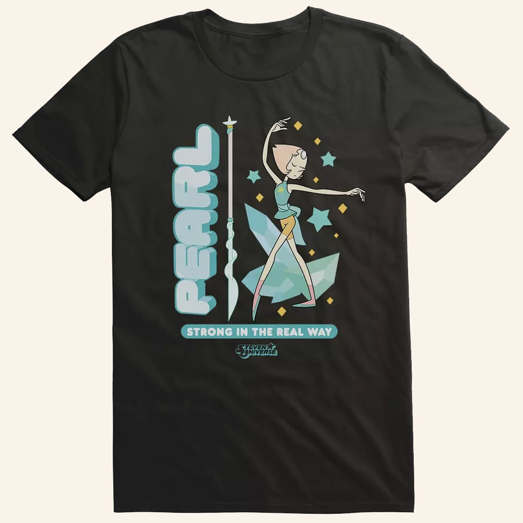 Steven Universe Merch Pearl T-Shirt Strong In The Real Way Shirt Gifts For Wife