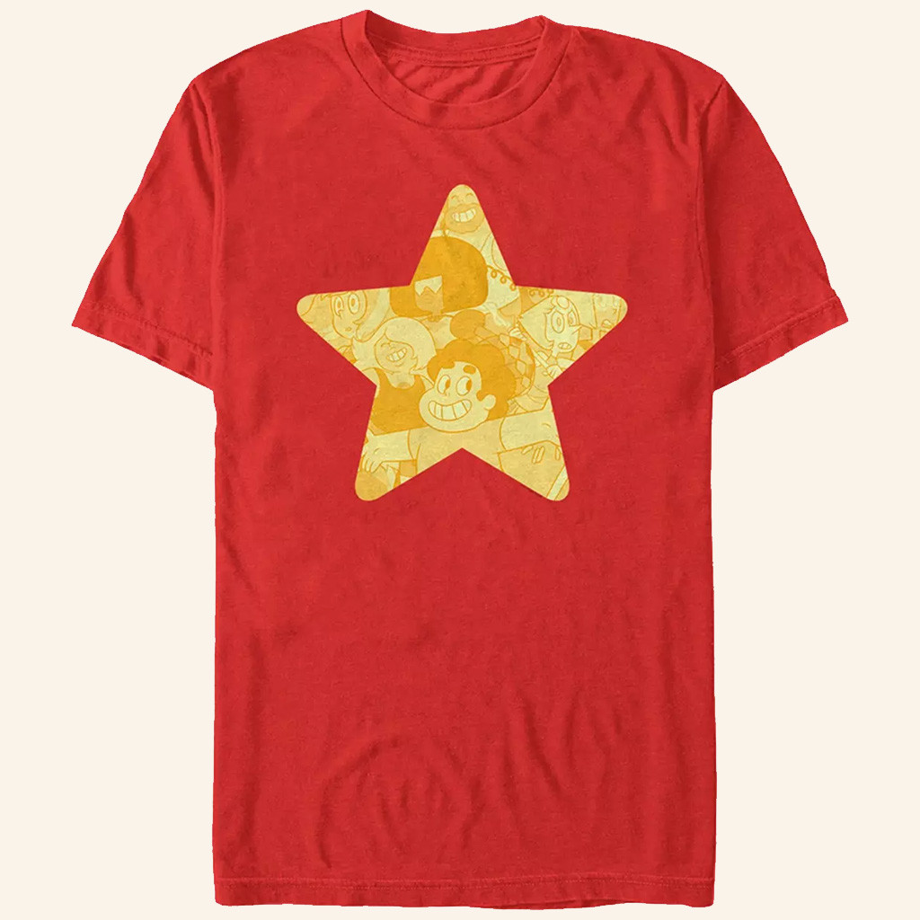 Steven Universe Merch Star Silhouette T-Shirt Birthday Gifts For Son